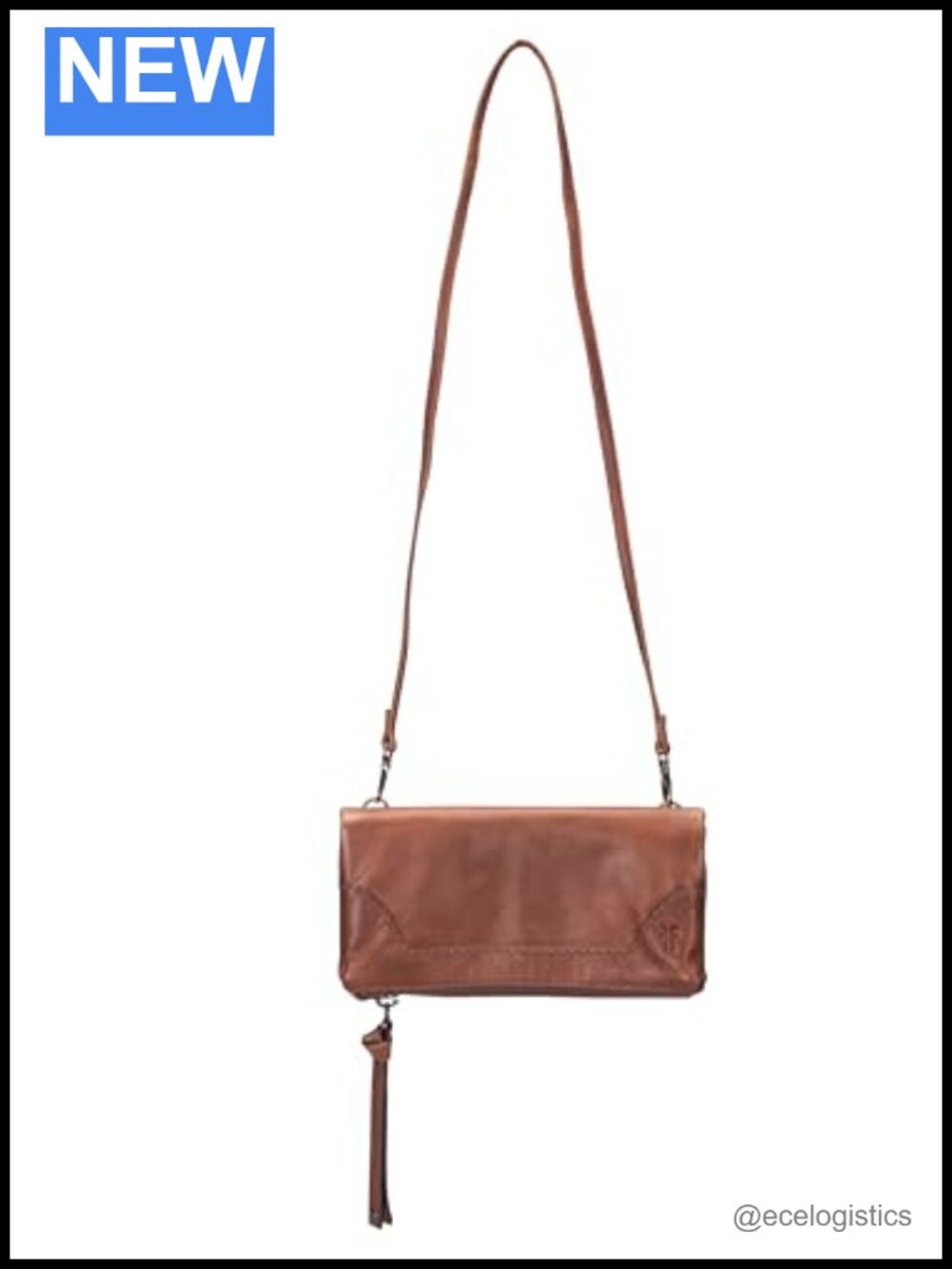 Leather Crossbody Clutch with Adjustable Strap